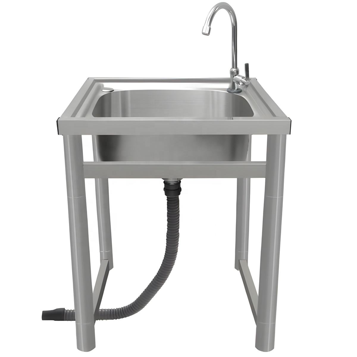 Wholesale Modern Floor Standing Bathroom Sink Display Wash Basin for Balcony Outdoor Sink Table