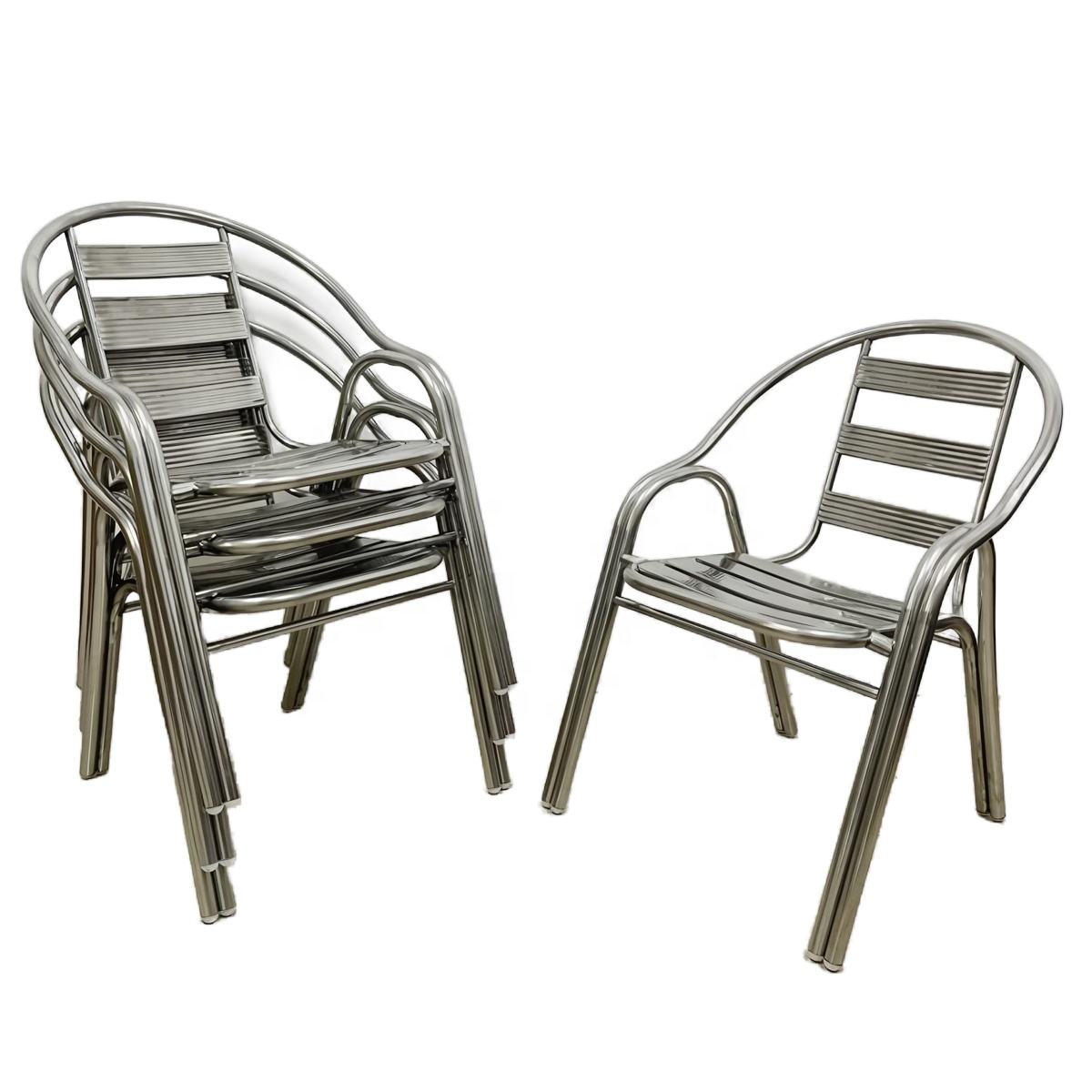 High Quality Stainless Steel Metal Outdoor Chair Durable Modern Garden Bench for Living Room Dining Doctor's Hospital Use